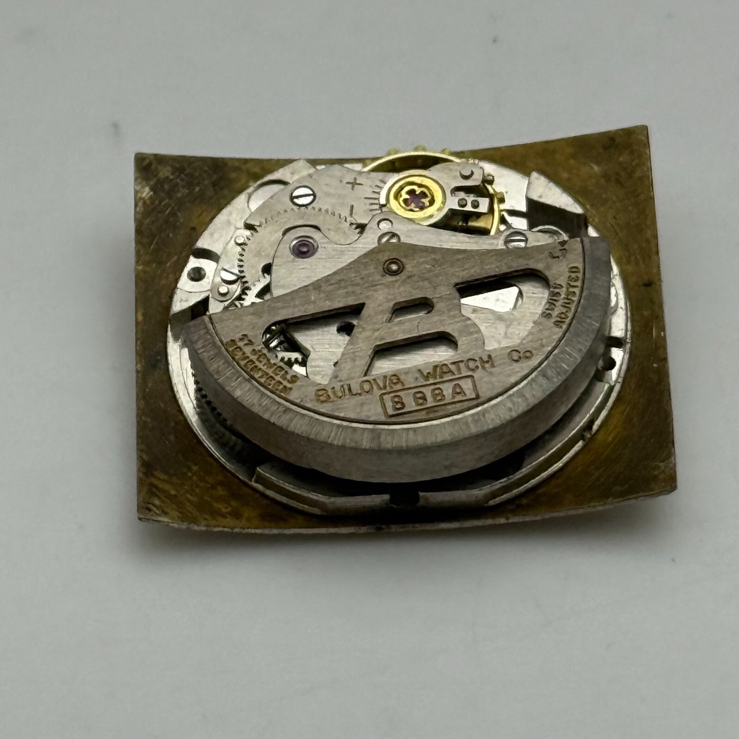 20.8mm Vintage Bulova 8BBA Good Balance Automatic Watch Movement PARTS REPAIR