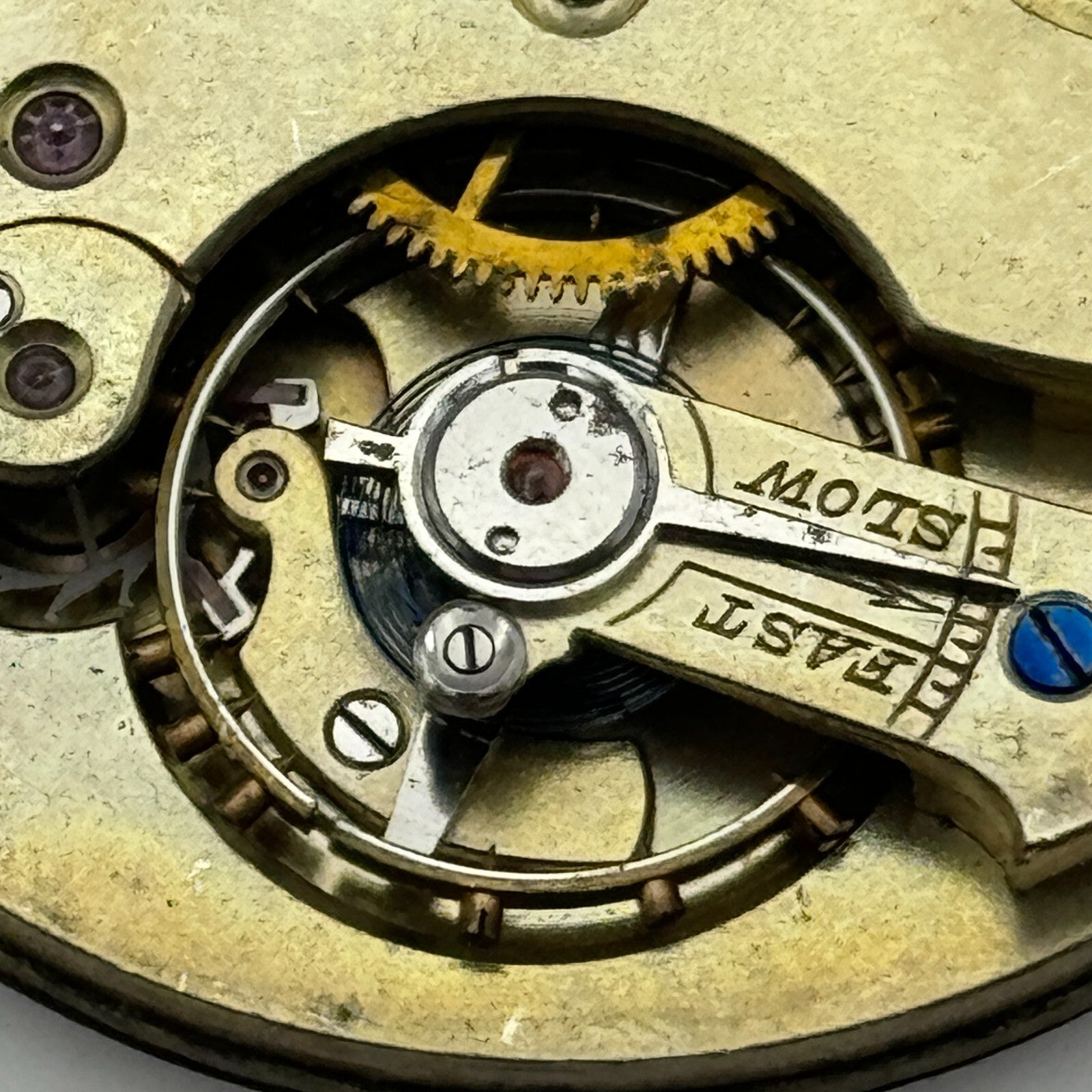 45mm Open Face Unidentified Swiss Pocket Watch Movement PARTS REPAIR SPARES