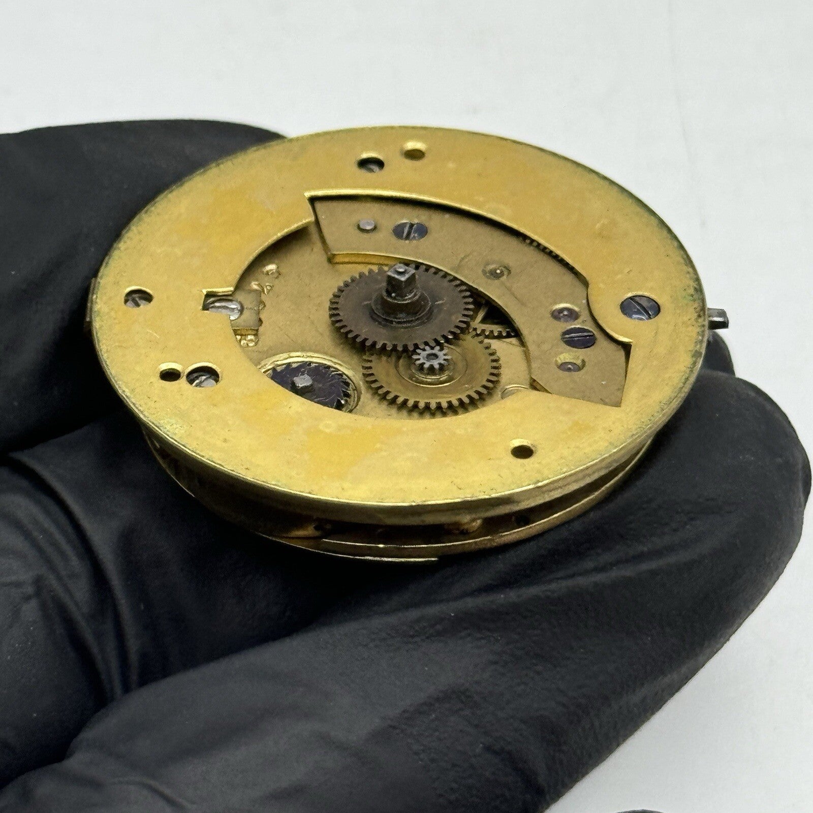 37.7mm Manual Wind Thomas Allen Barnsley Fusee Pocket Watch Movement FOR PARTS