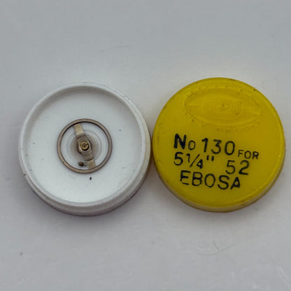 Ebosa 52 Balance Wheel Complete And Spring  5½’’’ 130 Watch Movement Parts NOS