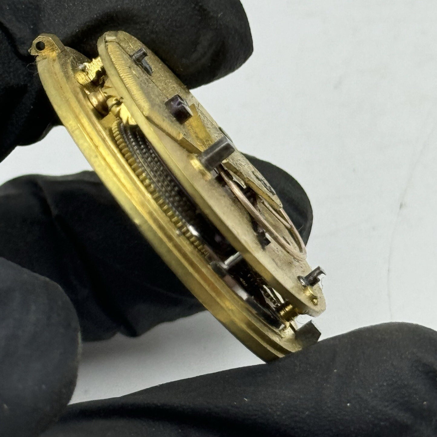 41.7mm J Medcalf Malden Road Antique Fusee Pocket Watch Movement FOR PARTS