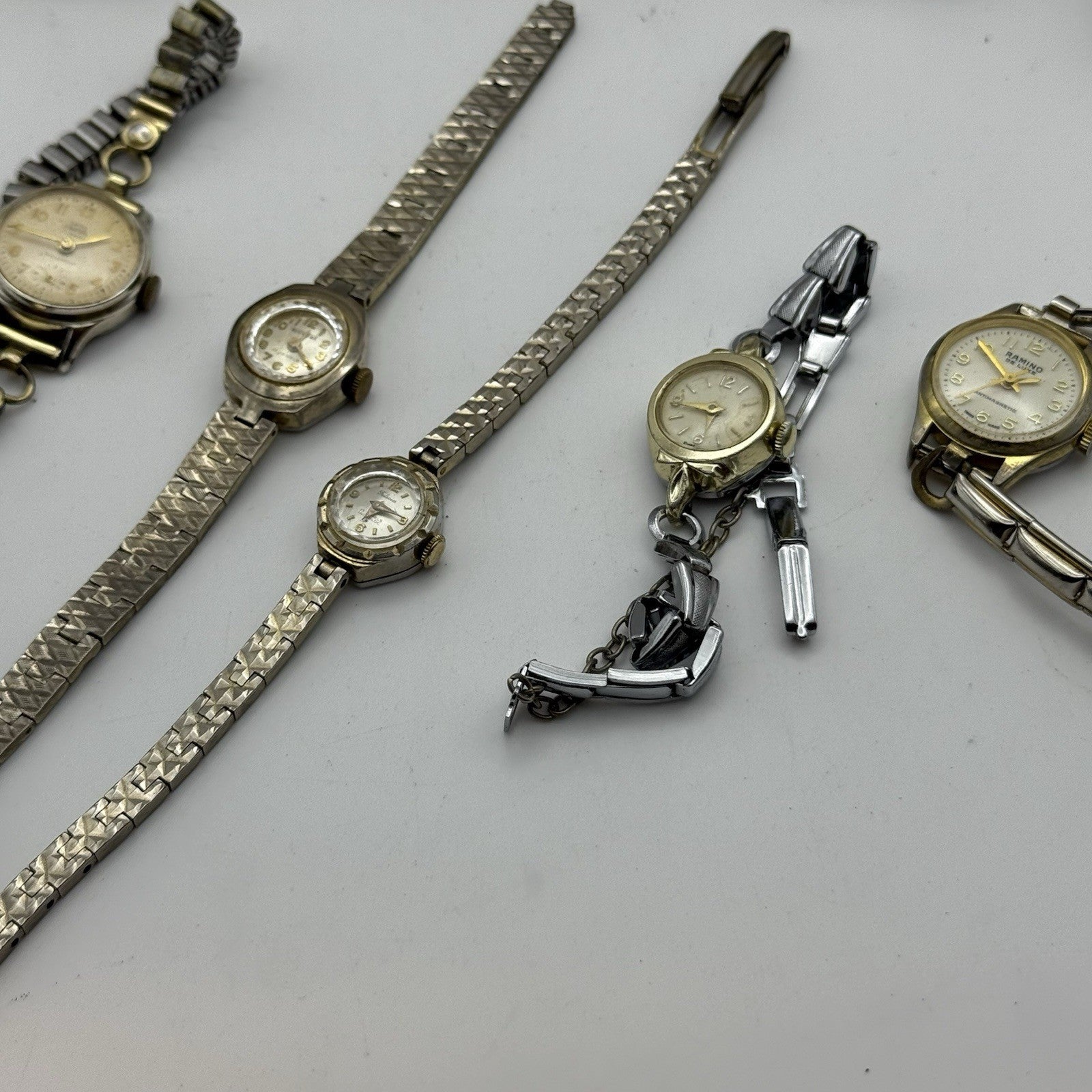Bundle Of Ladies Vintage Manual Wind Wristwatches Joblot PARTS REPAIR SPARES