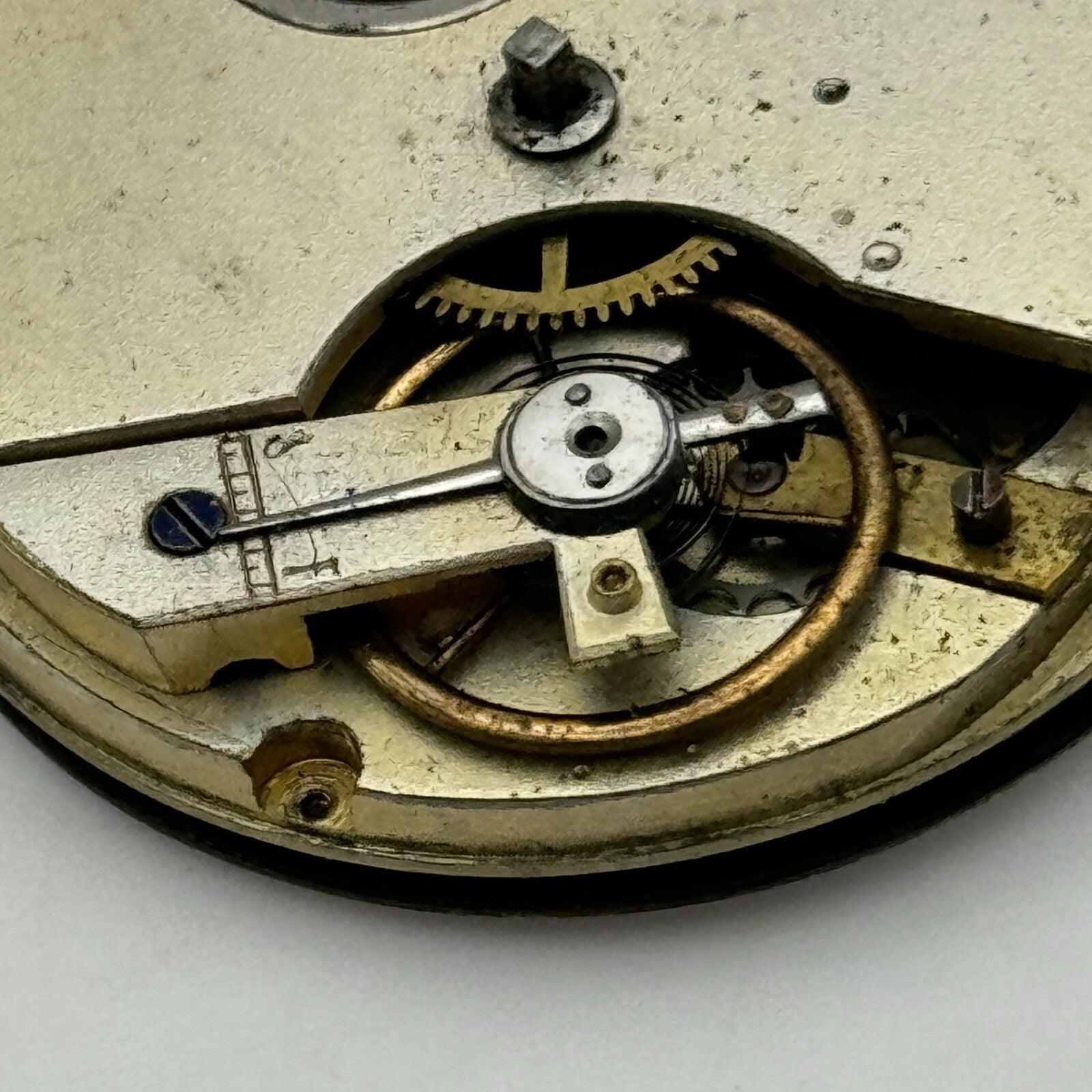 41.1mm J H Stanley Deptford Balance Intact Key Wound Pocket Watch Movement PARTS