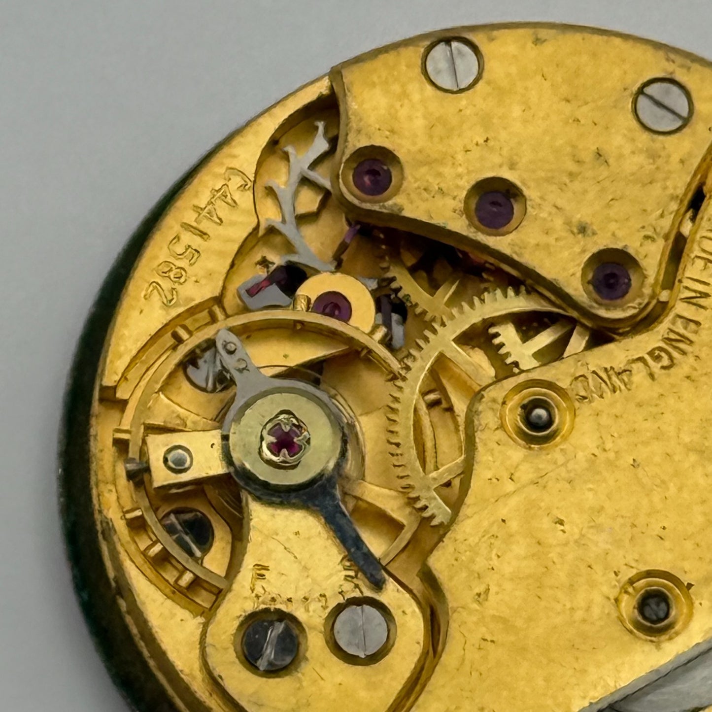 Smiths De Luxe 15 Jewels Shockproof Watch Movement Manual Wind Parts 26.8mm