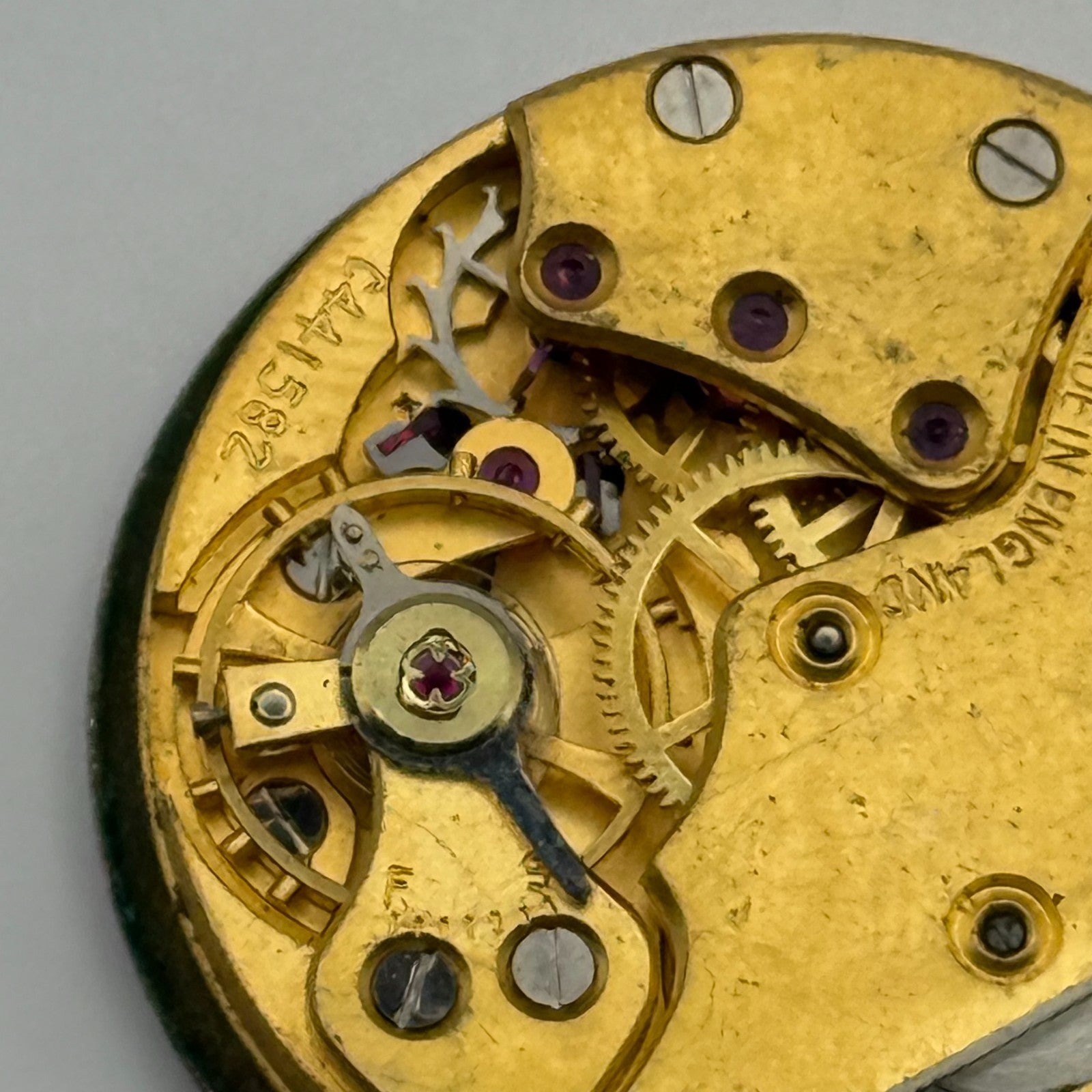 Smiths De Luxe 15 Jewels Shockproof Watch Movement Manual Wind Parts 26.8mm