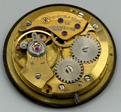 Kutchinsky Chopard & Cie Geneve ETA 2512 Watch Movement Stone Dial Running