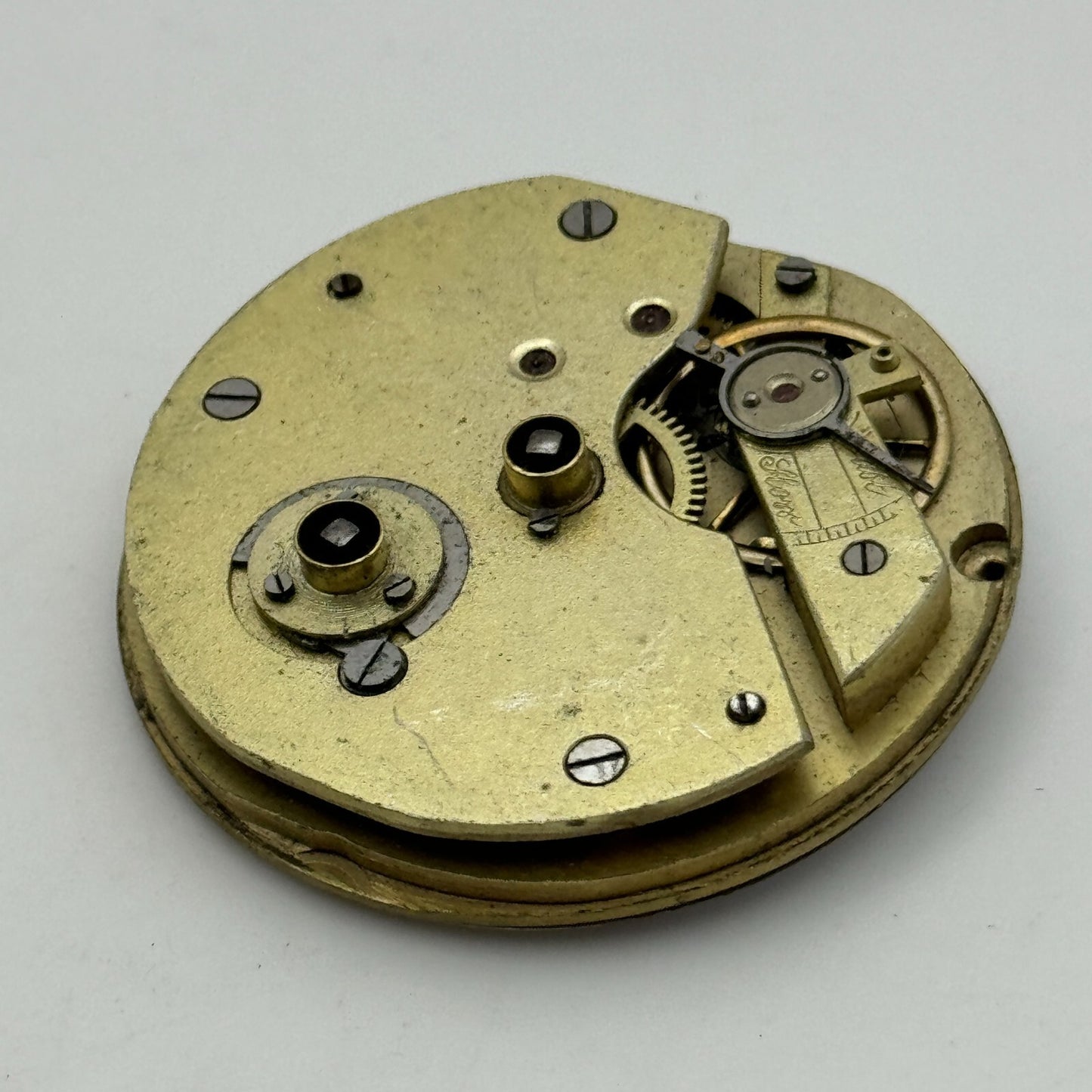 42.7mm Antique Key Wound Sub Seconds Pocket Watch Movement PARTS SPARES REPAIRS
