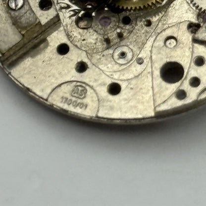 AS 1700/01 Watch Movement Automatic Vintage Swiss Incomplete Parts 25.9mm