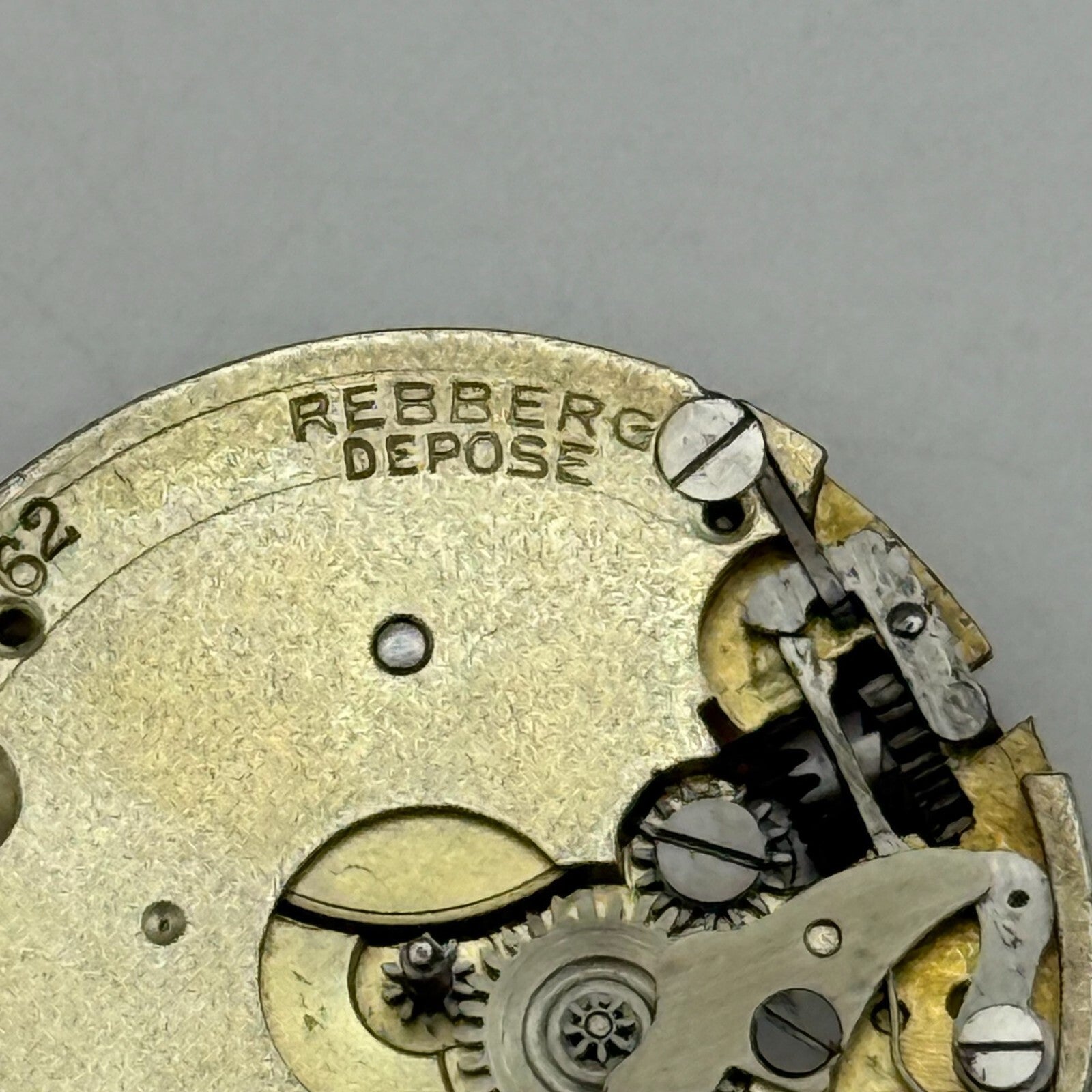 24.3mm Rolex Rebberg Depose 7 Jewels Vintage Antique Watch Movement PARTS REPAIR