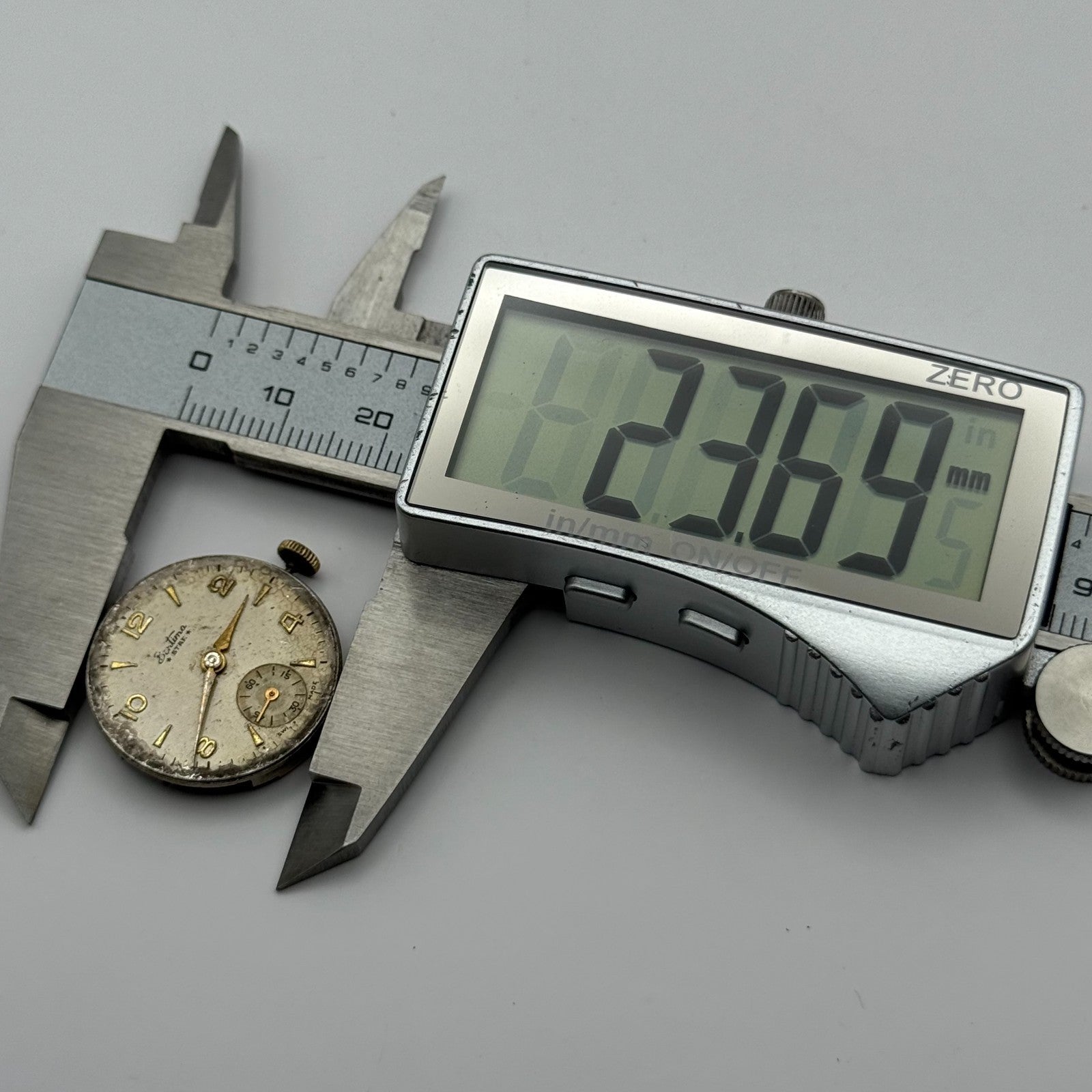 ETA 1260 Watch Movement Bentima Star Manual Wind Vintage Parts Repair 23.6mm