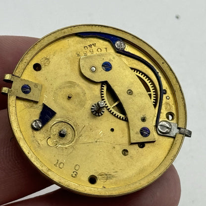 39.2mm Antique G P Perks King Williams Town Fusee Pocket Watch Movement PARTS