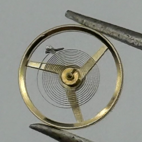 AS 1977-2 Balance Wheel Complete And Spring  1831 M Watch Movement Parts NOS