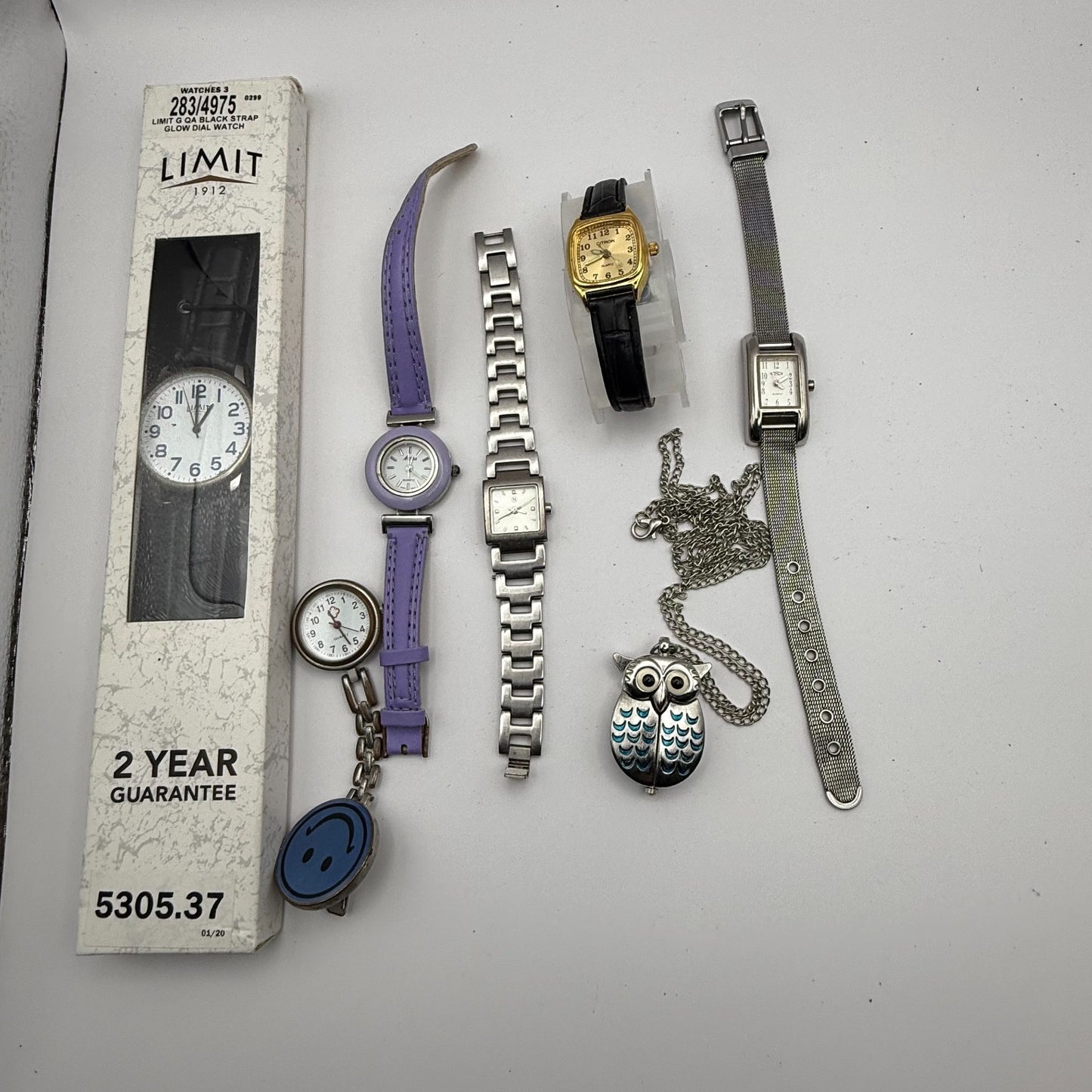 Bundle Of 7 Quartz Watches Job Lot Modern / Vintage Untested Parts / Repair
