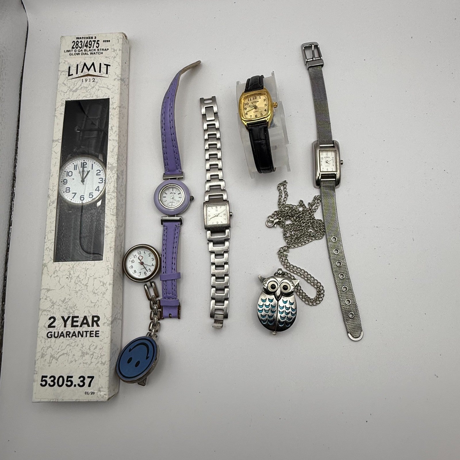 Bundle Of 7 Quartz Watches Job Lot Modern / Vintage Untested Parts / Repair