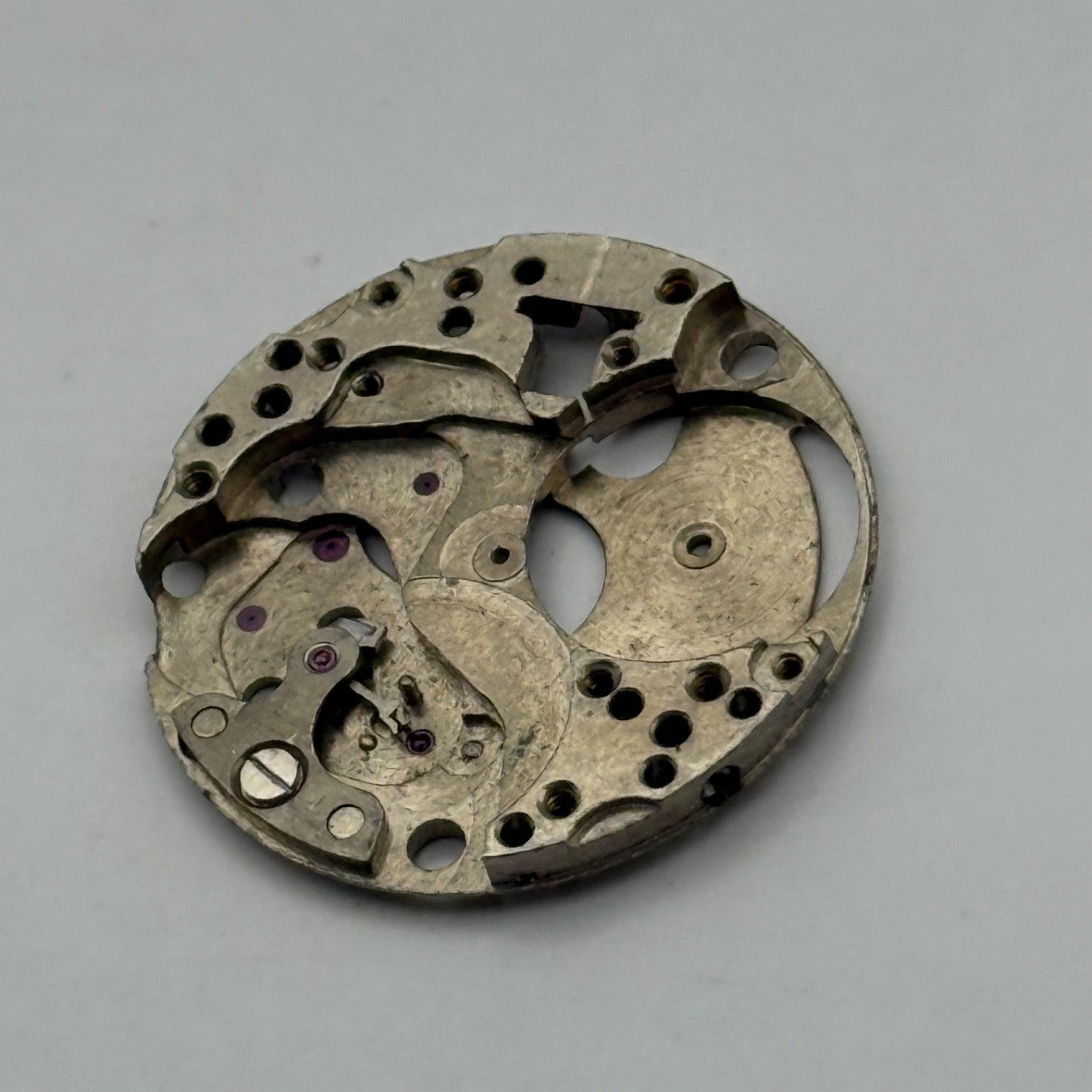 FHF 206 Watch Movement Main Plate Manual Wind Vintage Swiss Parts Repair 19.7mm