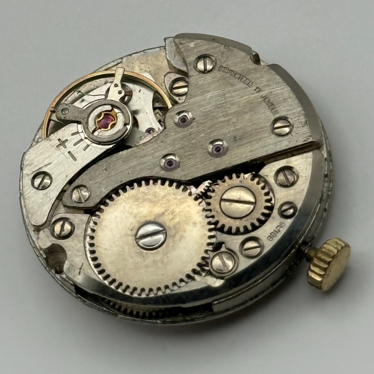 FHF ST 96 Watch Movement Avia Manual Wind Vintage Swiss Parts Repair 25.9mm
