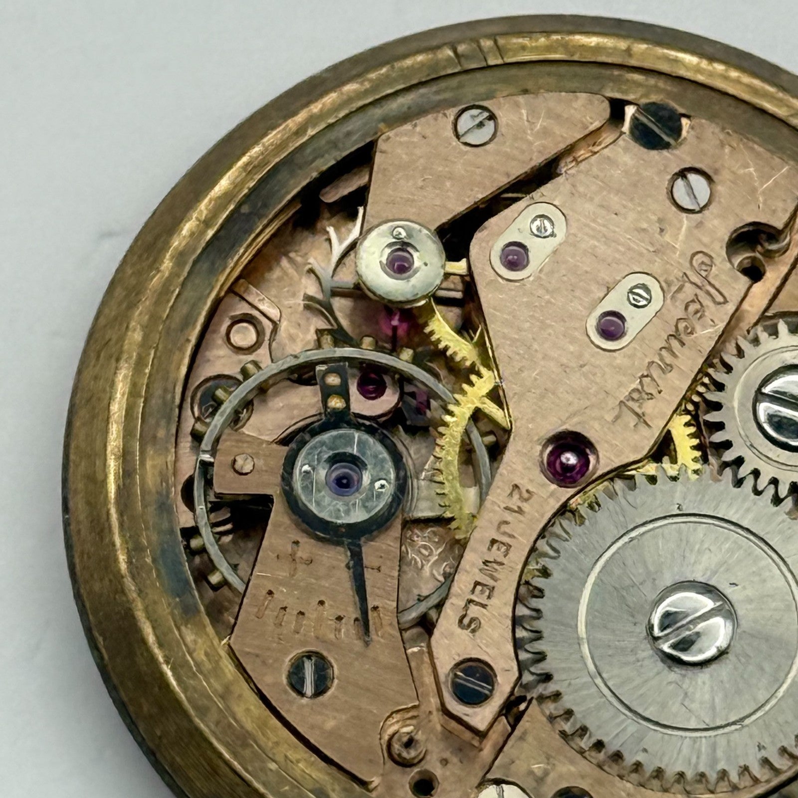 AS 1002 984 Watch Movement Accurist Manual Wind Vintage Parts Repair 29.7mm