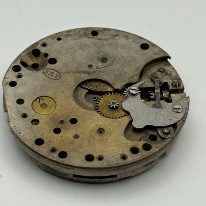 FEF Trench 15 Jewels Watch Movement Manual Wind Vintage Parts Repair 29.5mm
