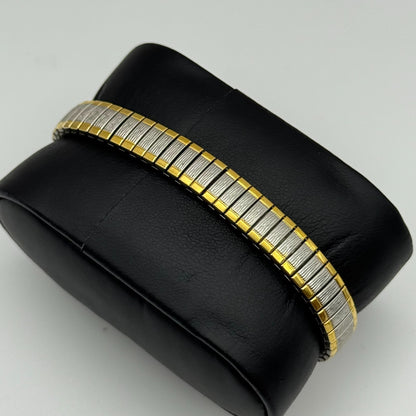 20mm Working Ladies Limit Special Mum Two Tone Quartz Watch Expandable Strap