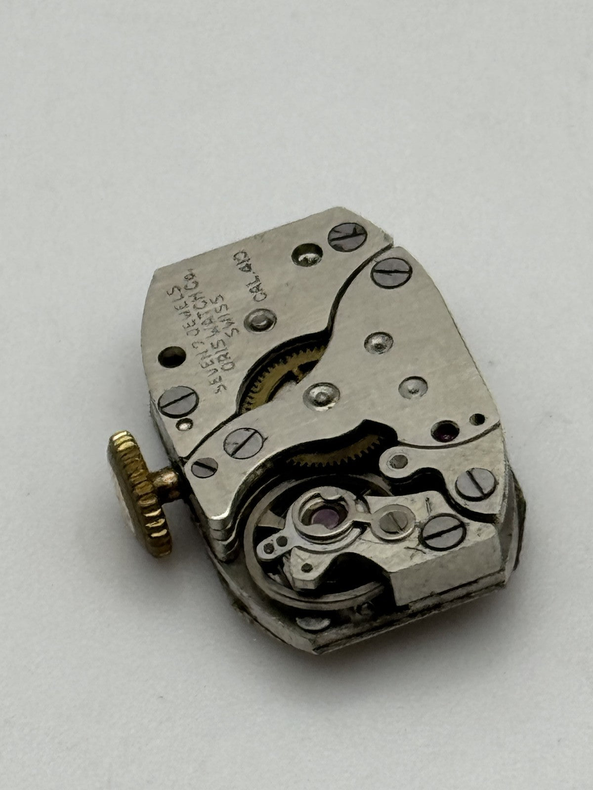 12.8mm Vintage Oris Cal 410 Manual Wind Swiss Watch Movement PARTS REPAIR