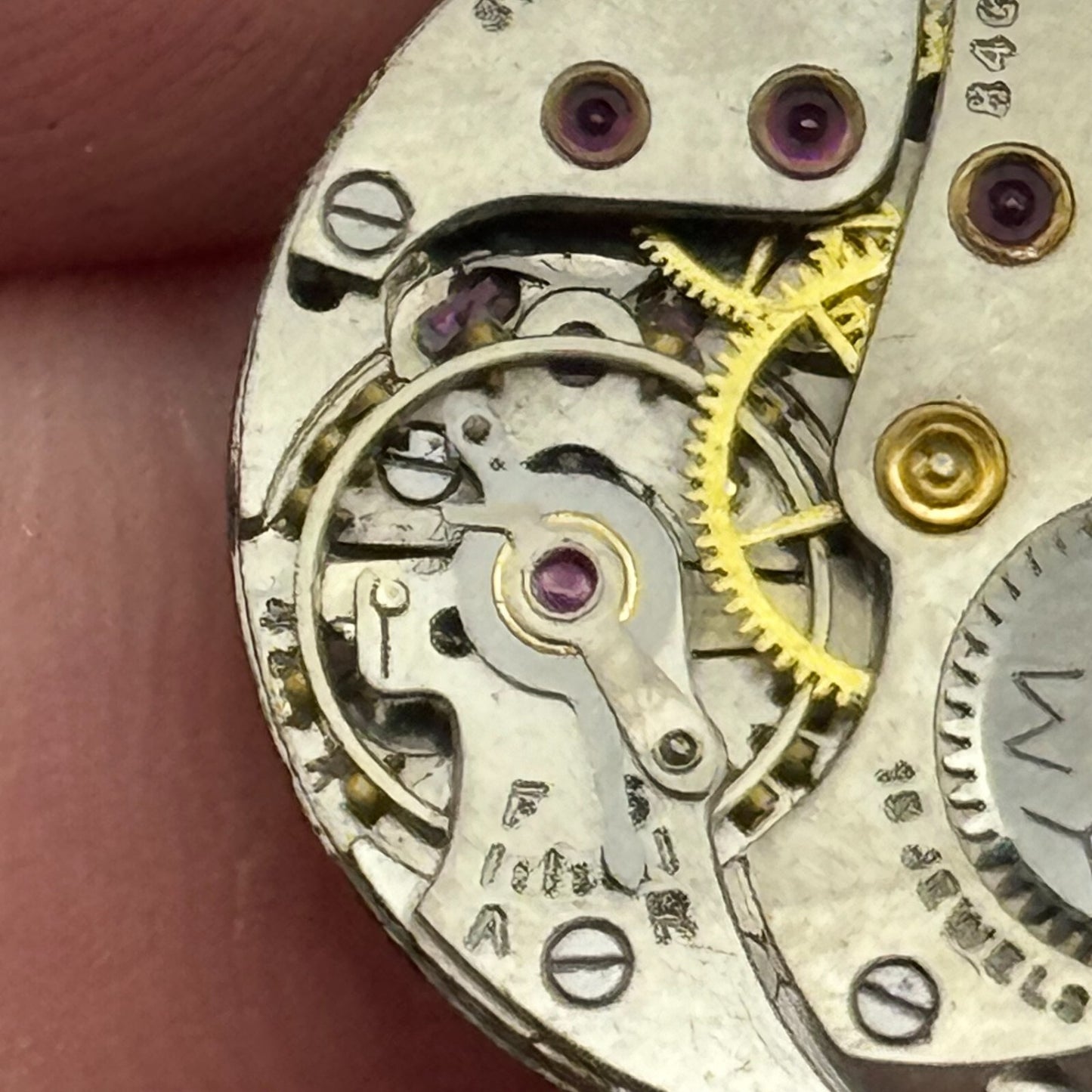 19.7mm Cyma Ref 424k Sub Seconds Manual Wind Watch Movement Swiss Vintage PARTS