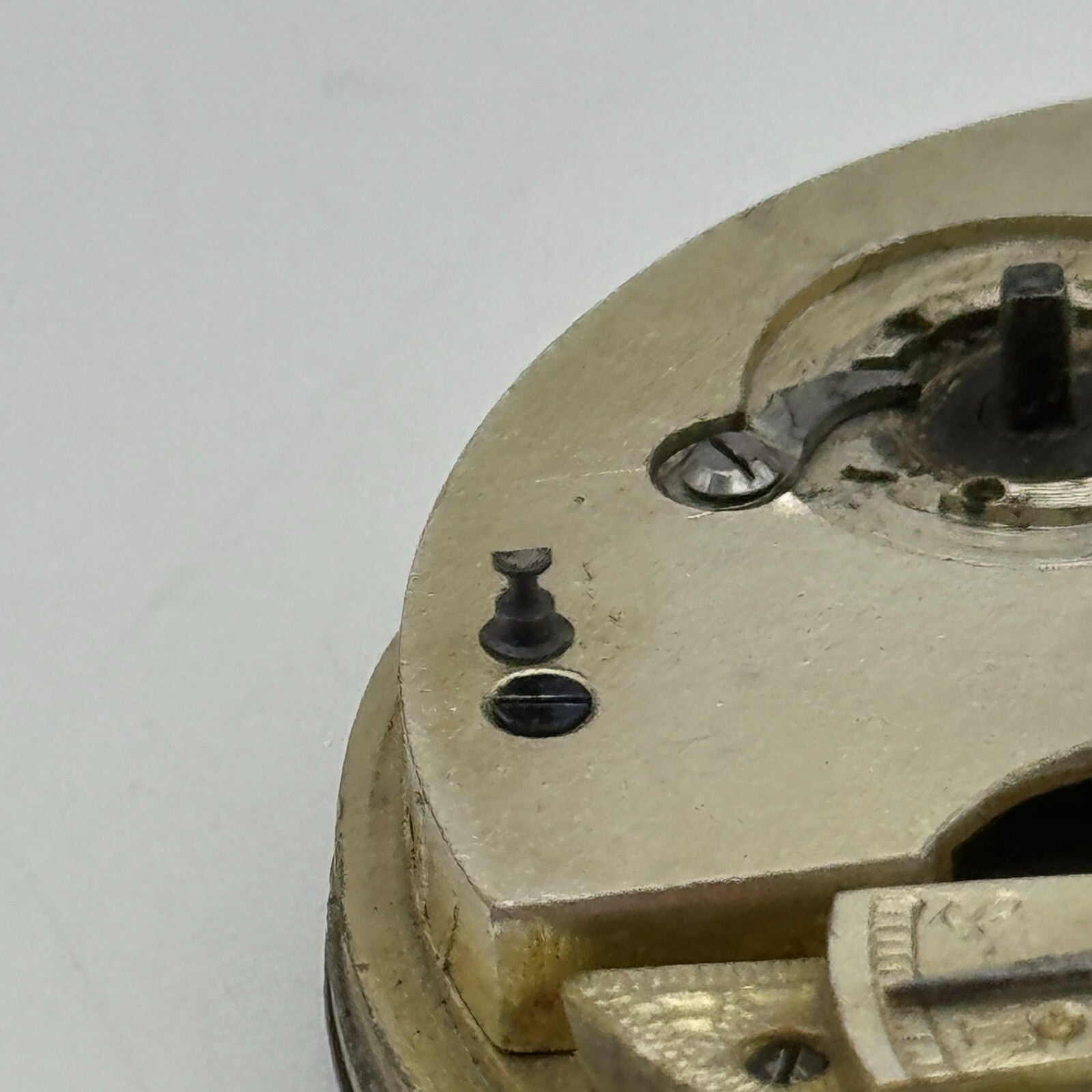 44.8mm Antique Henry E Peck London Swiss Key Wound Pocket Watch Movement PARTS