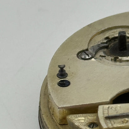 44.8mm Antique Henry E Peck London Swiss Key Wound Pocket Watch Movement PARTS