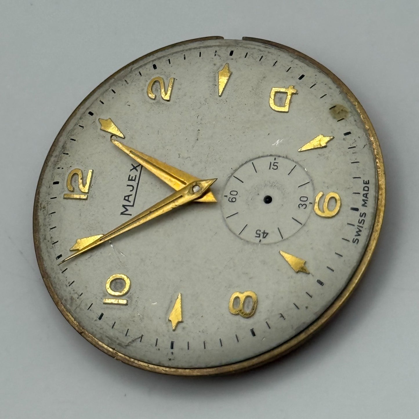 Majex Trebex 15 Jewels Watch Movement Manual Wind Vintage Parts Repair 32.9mm