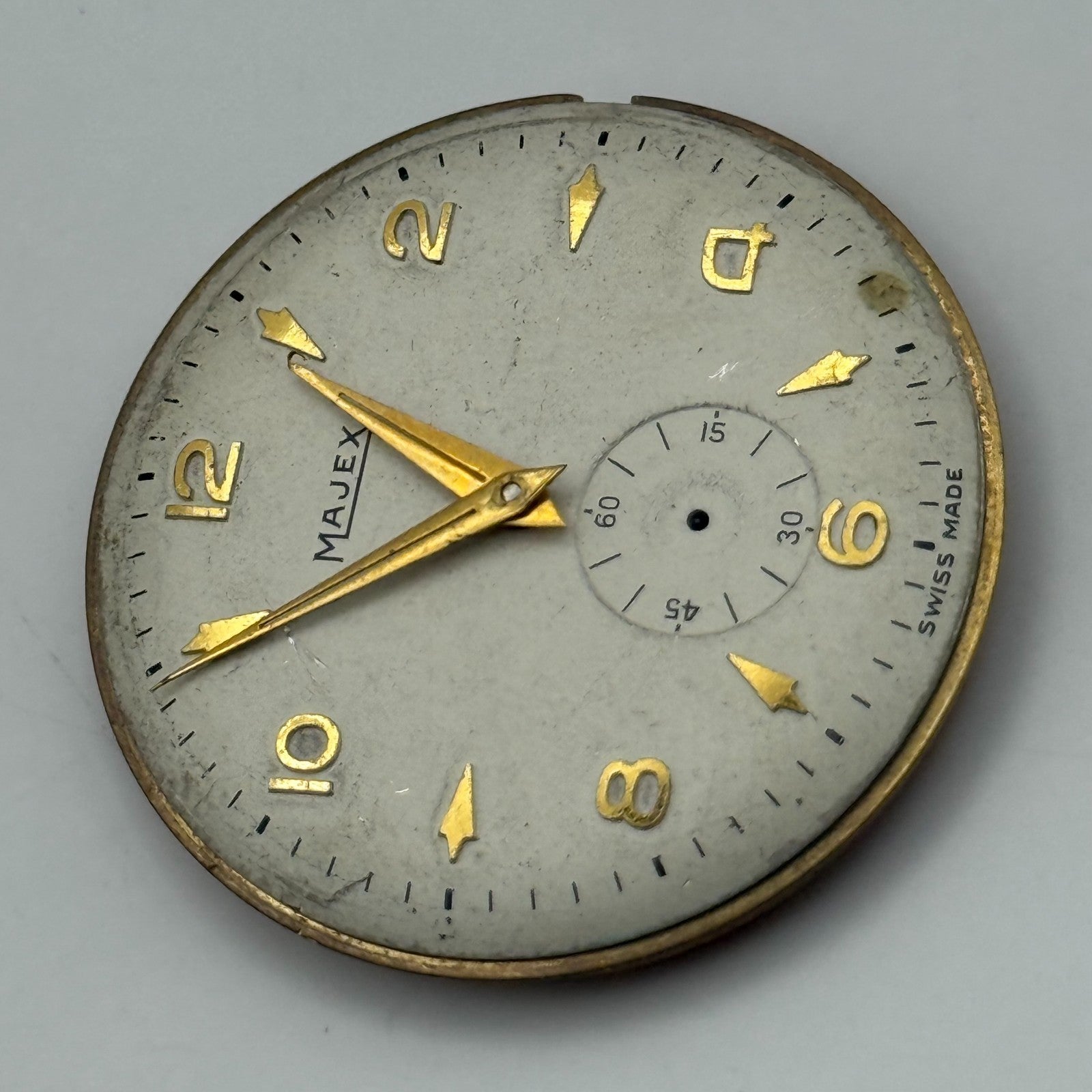 Majex Trebex 15 Jewels Watch Movement Manual Wind Vintage Parts Repair 32.9mm