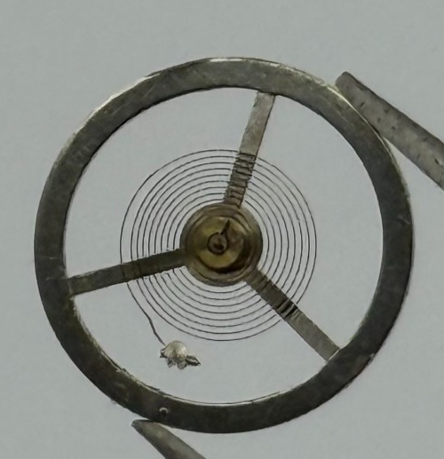 EB 1553 Balance Wheel Complete And Spring 10 1/2’’’ 466 Watch Movement Parts NOS