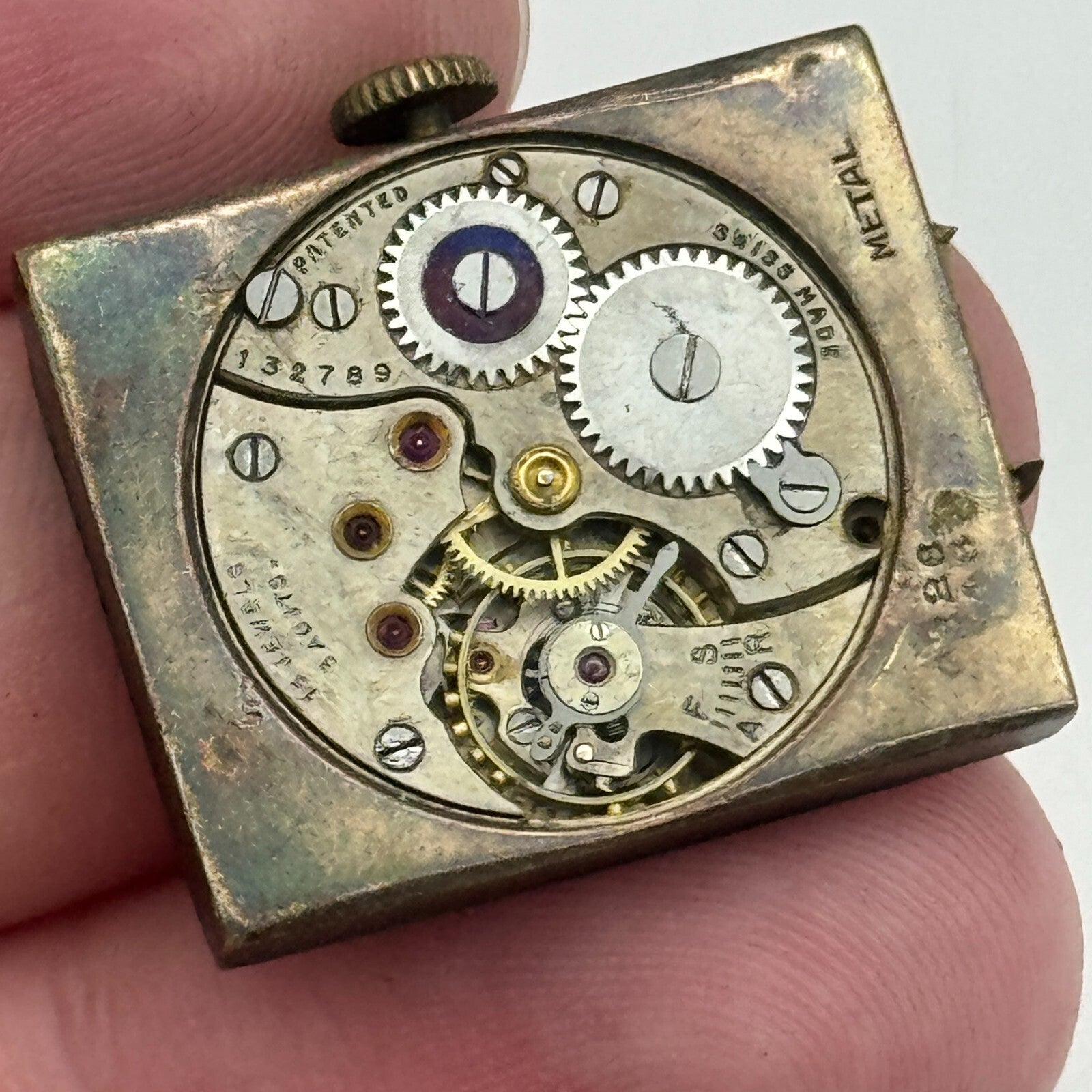 20.9mm Running Cyma Ref 836 J W Benson Manual Wind Swiss Watch Movement PARTS