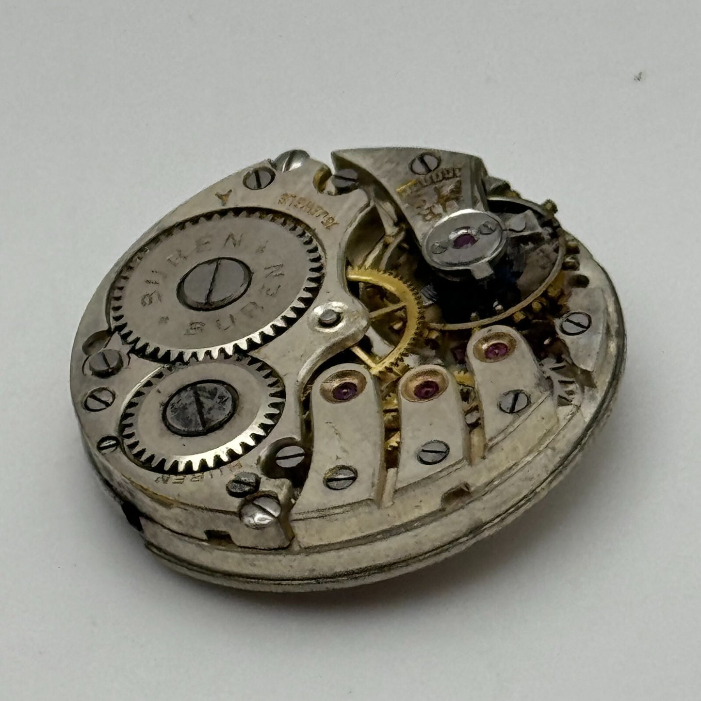 23.6mm Buren A Grand Prix 10 1/2N Manual Wind Swiss Watch Movement PARTS SPARES