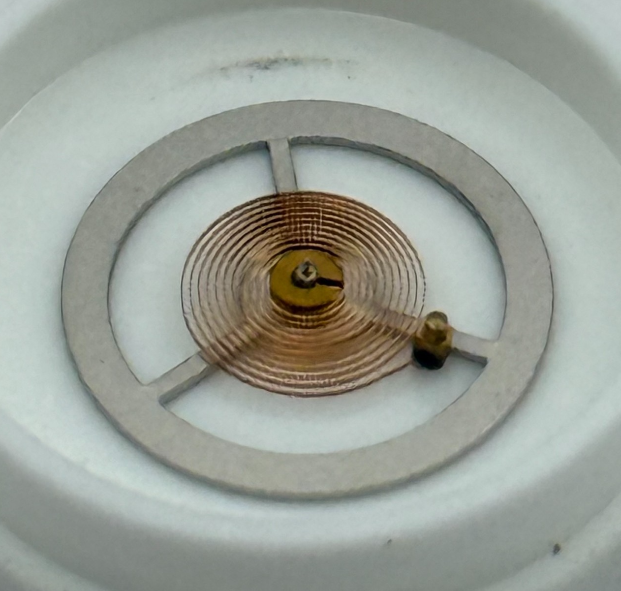 EB 8800 Balance Wheel Complete And Spring 12’’’ 1309 Watch Movement Parts NOS