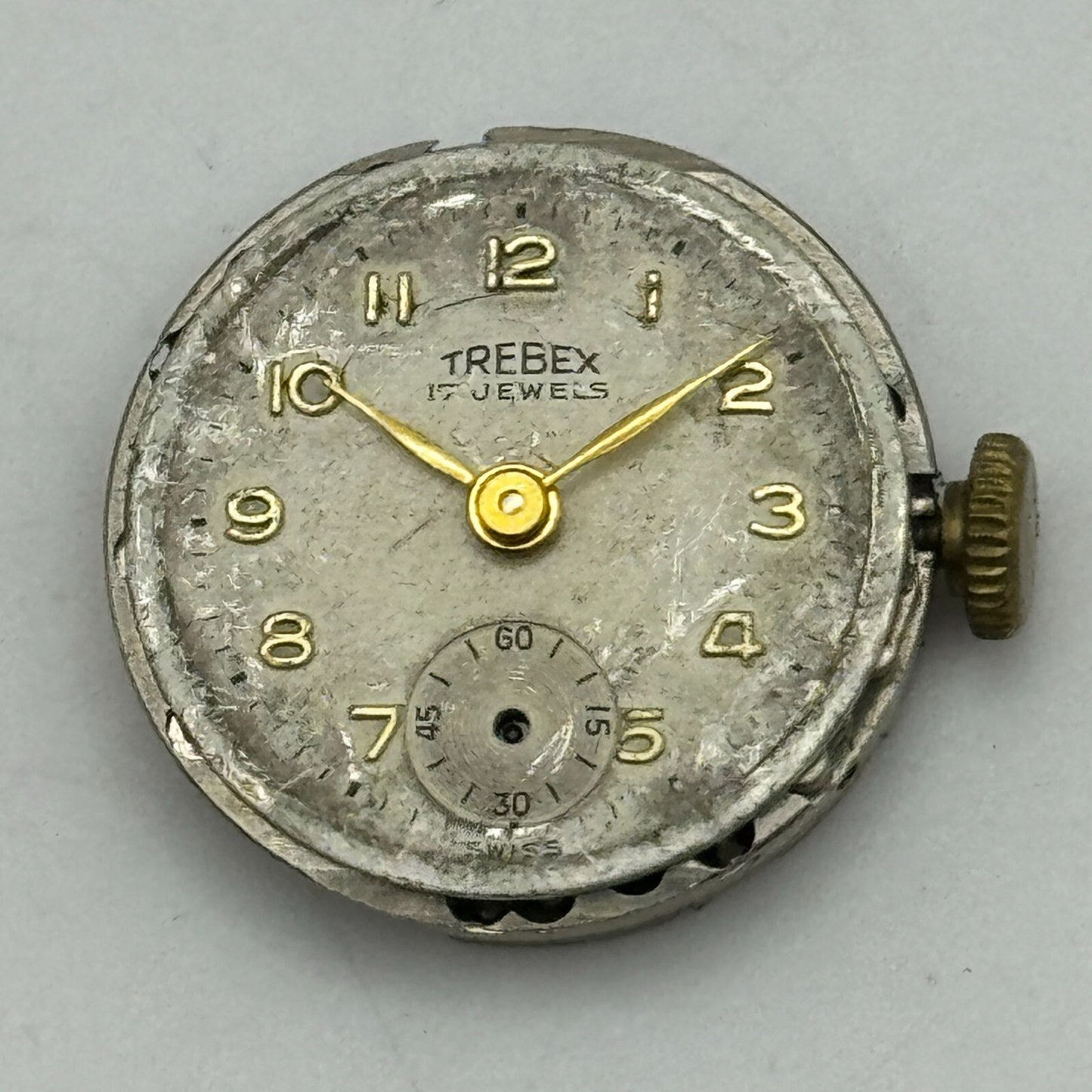 19.7mm Trebex AS 970 A Schild Sub Seconds Manual Wind Swiss Watch Movement PARTS