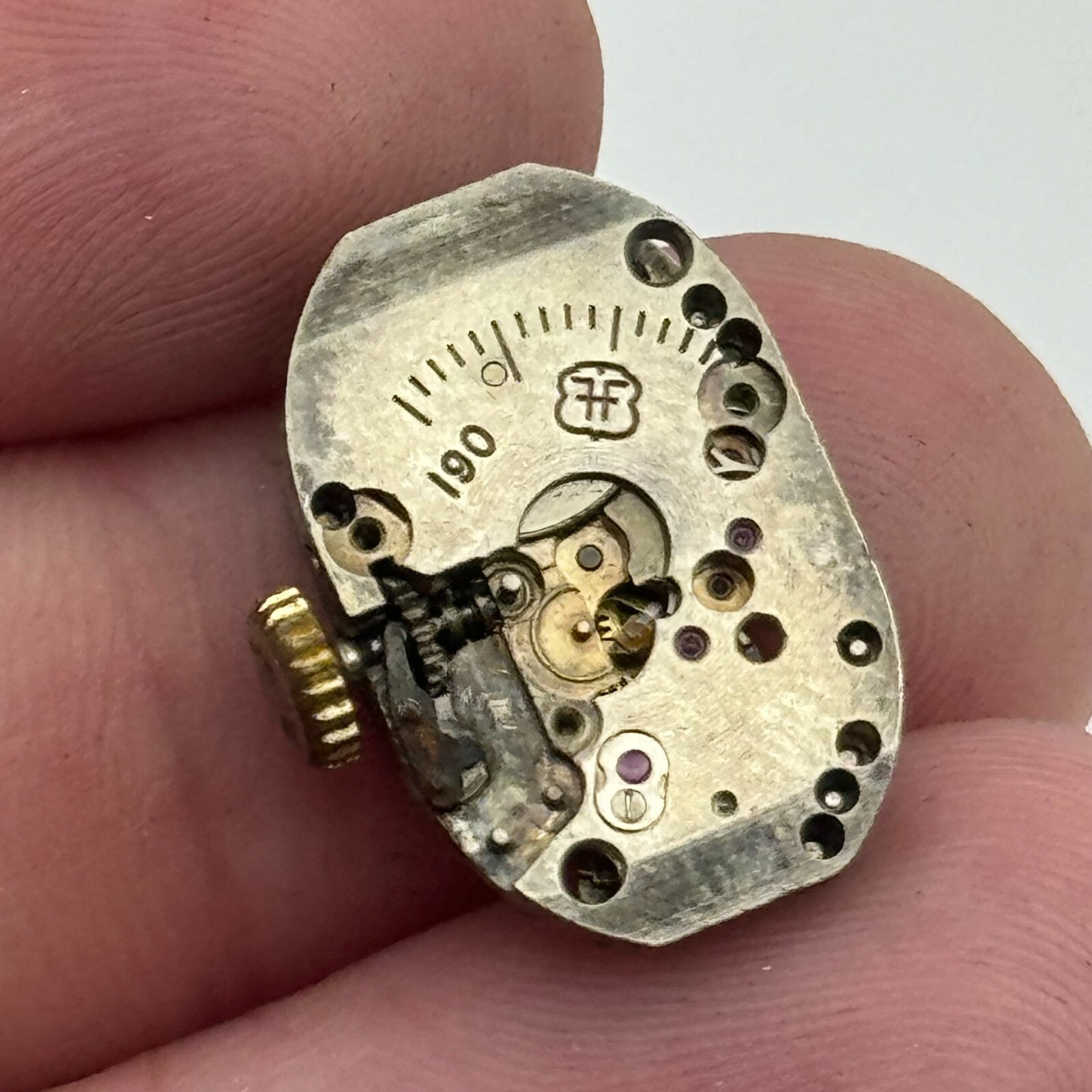 12.7mm FHF 190 Rone J-285470 Manual Wind 15 Jewels Swiss Watch Movement PARTS