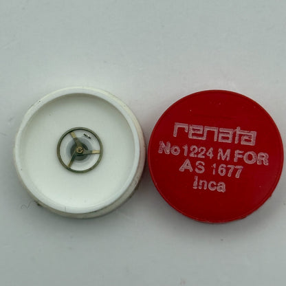 AS 1677 Balance Wheel Complete And Spring Inca 1224 M Watch Movement Parts NOS