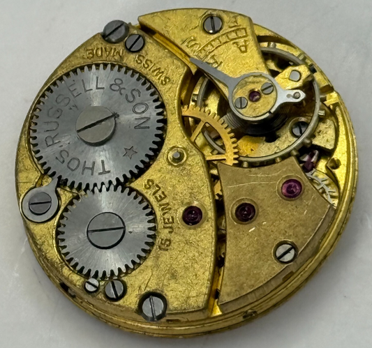 23.2mm Vintage Thomas Russell & Son Sub Second Manual Wind Watch Movement PARTS