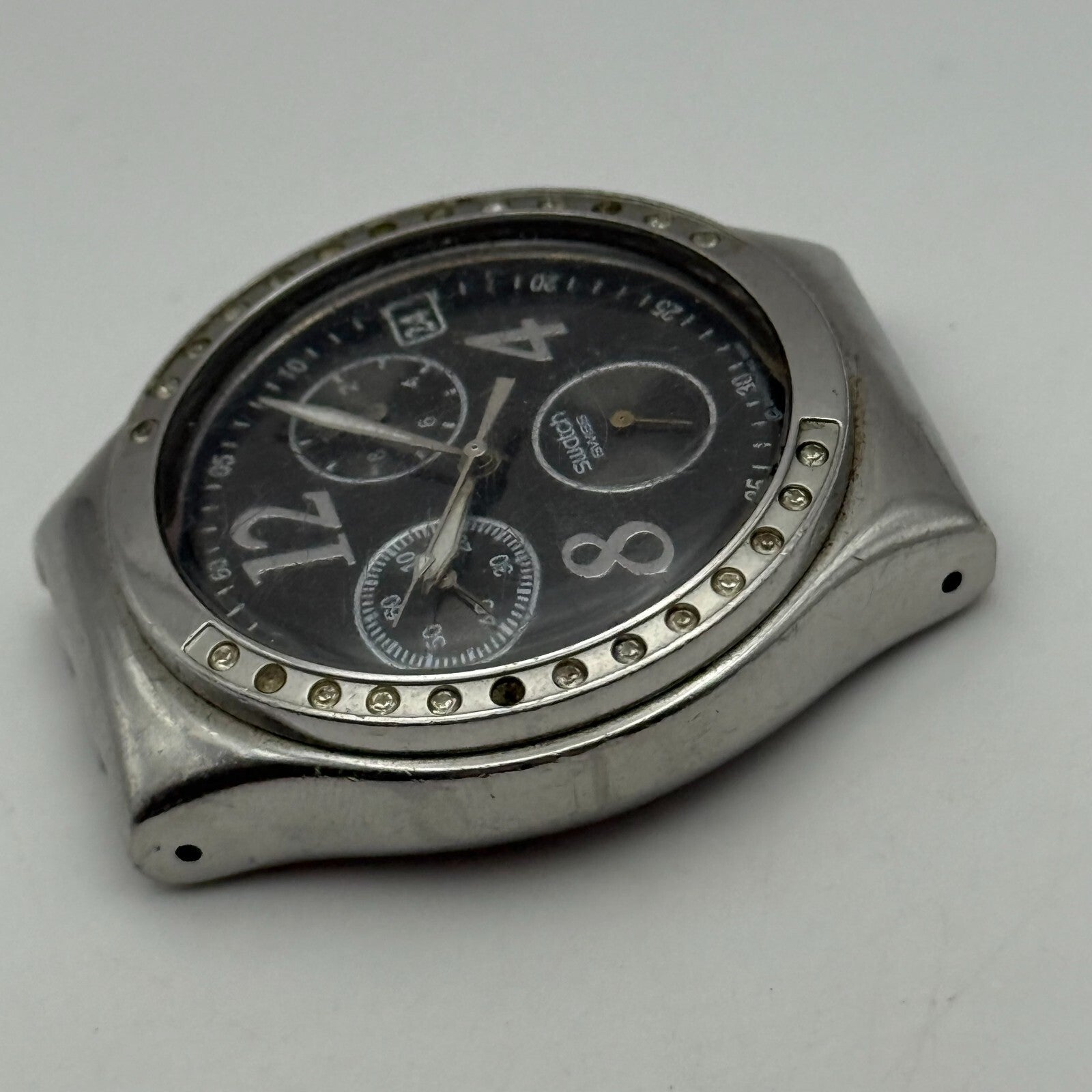 39mm Vintage 2006 Swatch Dreamnight Swiss YCS485GC Chronograph Watch UNTESTED