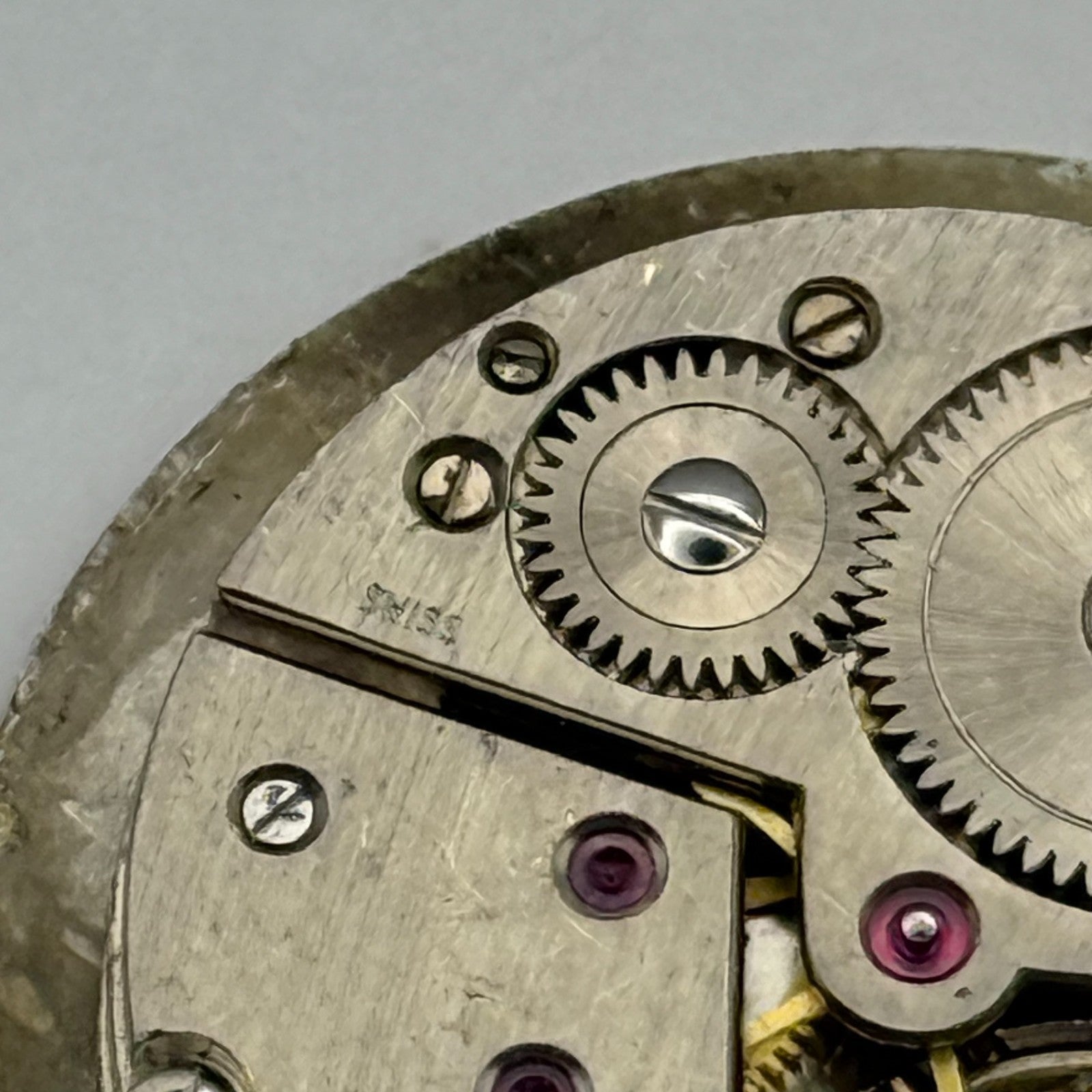 FEF 190 Watch Movement Garrard Manual Wind Vintage Swiss Parts Repair 23.5mm