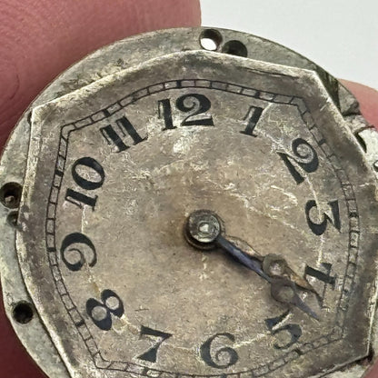 20.1mm Ladies Possibly Movado Art Deco Manual Wind Swiss Watch Movement PARTS