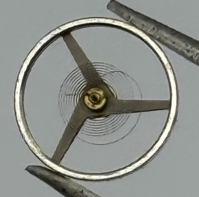 ETA 2485 Balance Wheel Complete And Spring 1379 M Watch Movement Parts 