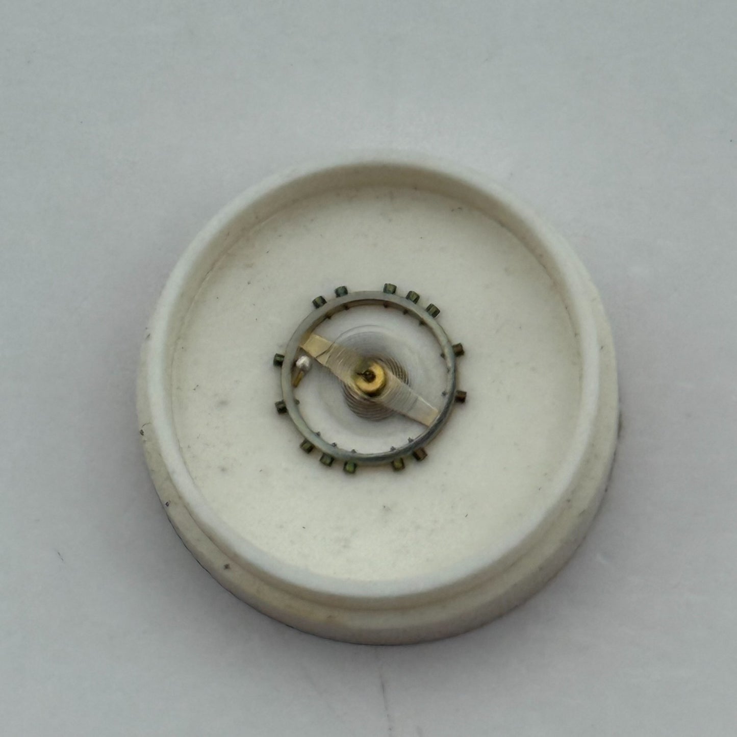 FHF 34 Balance Wheel Complete And Spring 7 3/4''' 1047 M Watch Movement Parts 