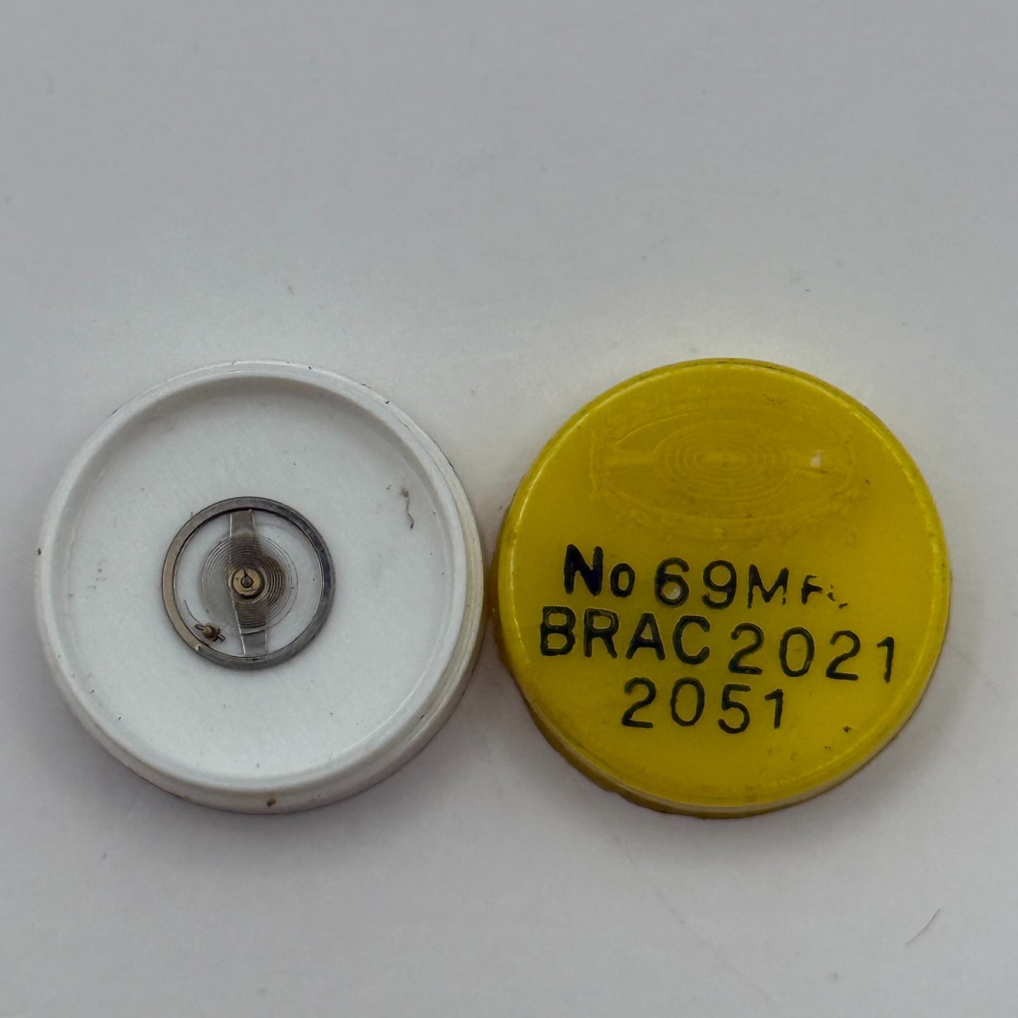 Brac 2021 2051 Balance Wheel Complete And Spring 69 M Watch Movement Parts NOS