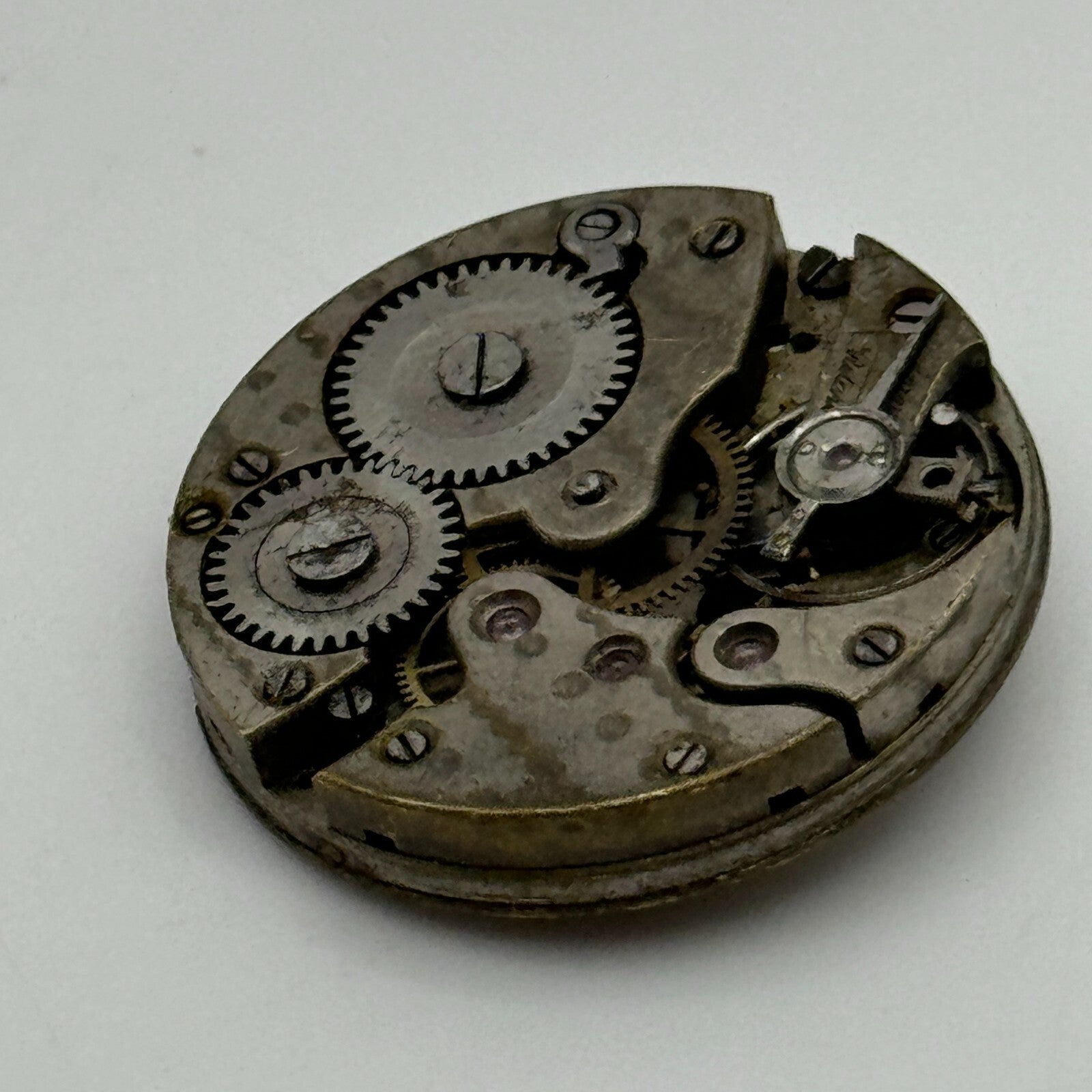 24.8mm Interesting Unidentified 607 Manual Wind Swiss Watch Movement PARTS SPARE