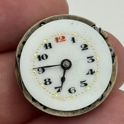 23.6mm Balance Ok Porcelain Dial Swiss Trench Watch Movement Manual Wind PARTS