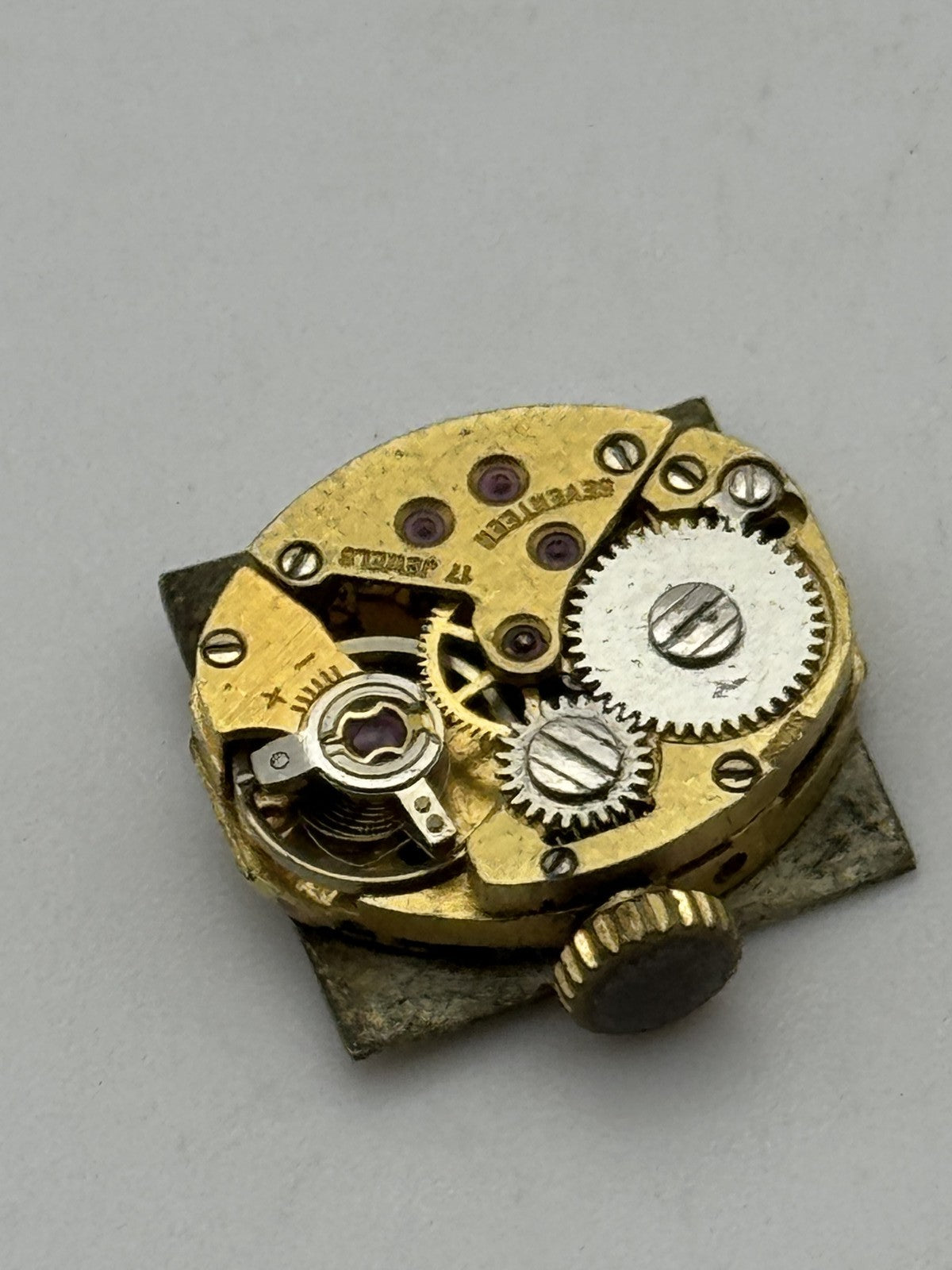 12.9mm Vintage Imado AS 1977-2 Manual Wind Swiss Watch Movement PARTS REPAIR