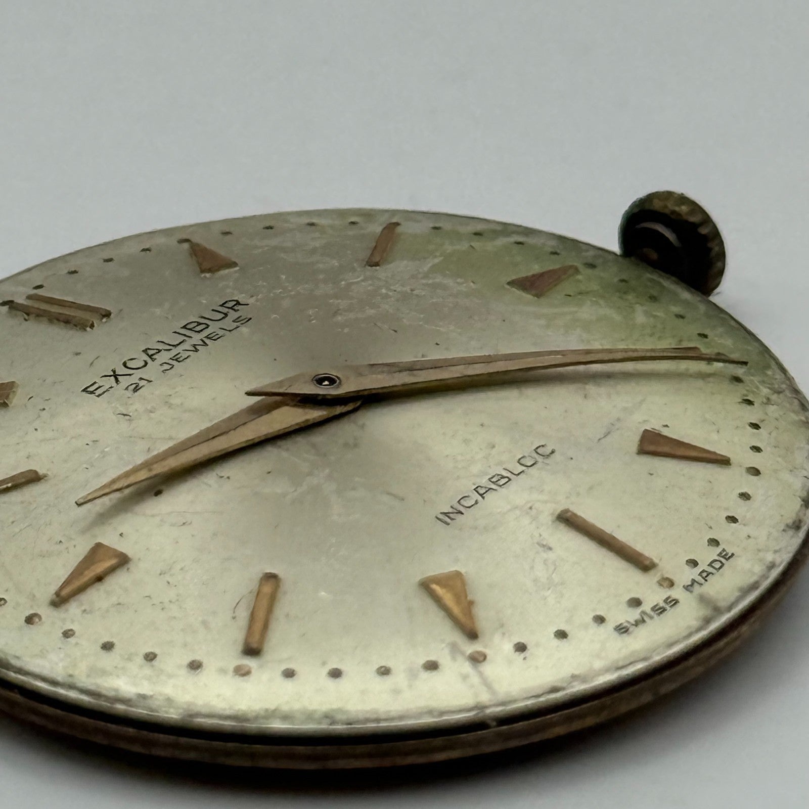 FHF 72 Watch Movement Excalibur Manual Wind Vintage Swiss Parts Repair 31mm