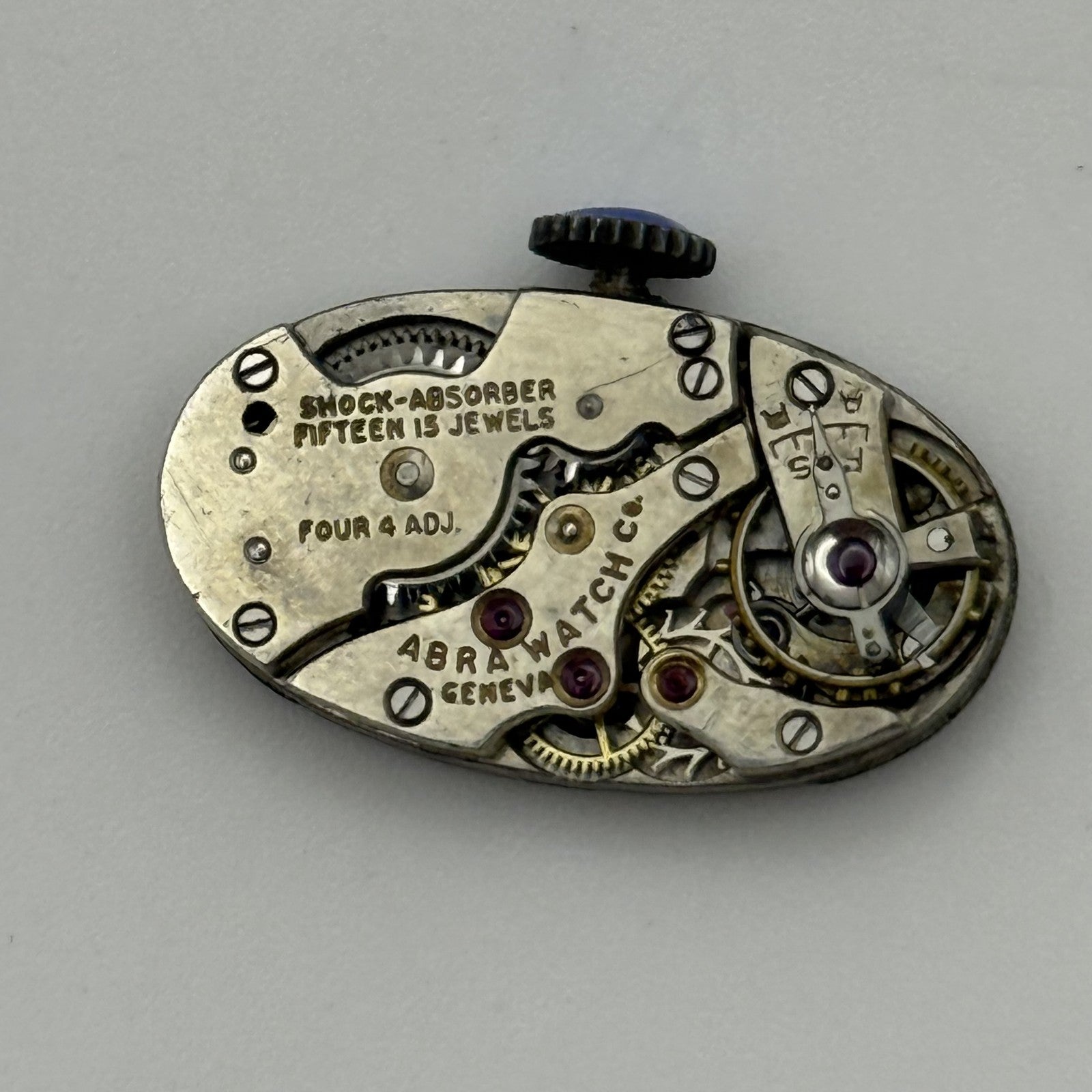 12.9mm Vintage ABRA Art Deco Manual Wind Watch Movement PARTS REPAIR