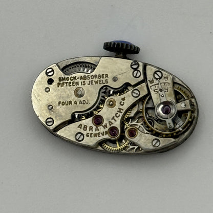 12.9mm Vintage ABRA Art Deco Manual Wind Watch Movement PARTS REPAIR