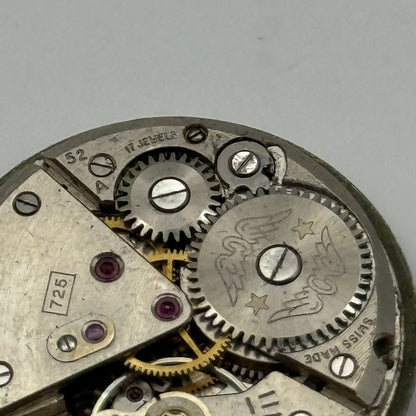 ETA 1080 Watch Movement Rotary 725 Manual Wind Vintage Swiss Parts Repair 23.6mm